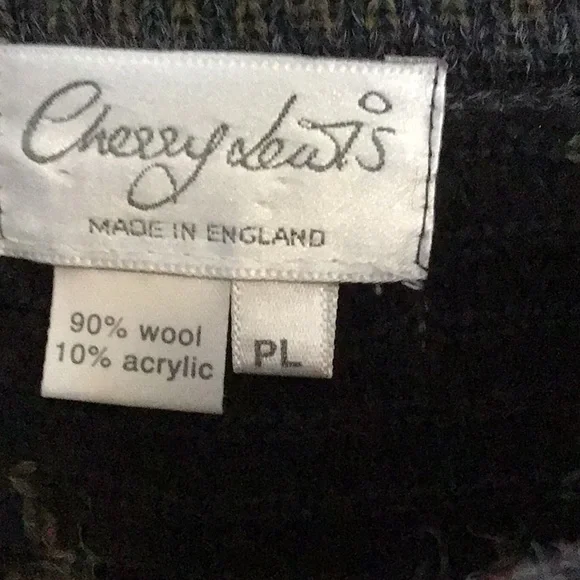 Vintage English wool sweater PL - Picture 2 of 3